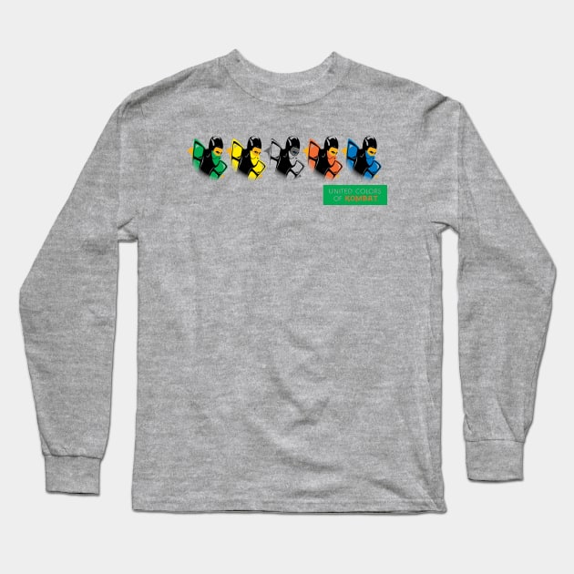 United Colors Of Kombat Long Sleeve T-Shirt by ohmybatman